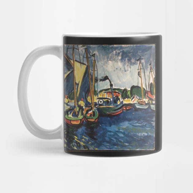 max pechstein artworks with boats by QualityArtFirst